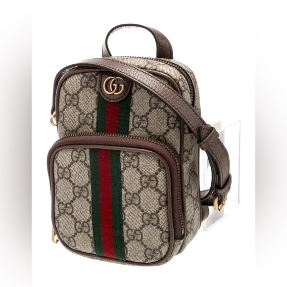 GUCCI Ophidia GG Supreme Mini Crossbody Bag; EUC Like New - Full Inclusion - Picture 1 of 15
